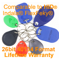 Proximity keyfob-26bit 40134 compare to indala FlexKey